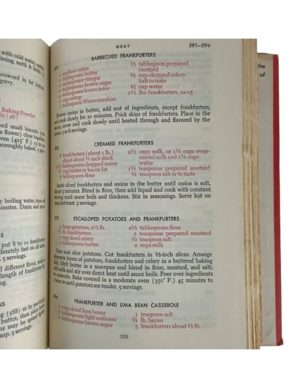 The Modern Family Cook Book By Meta Given New Revised 1958 Book Club Edition